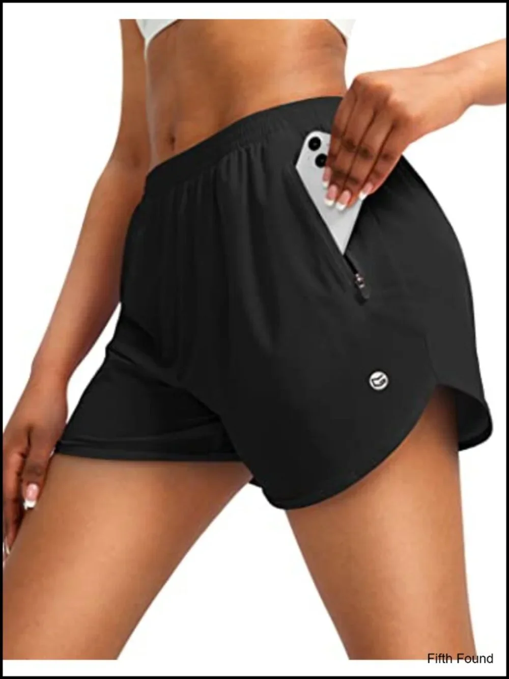 Quick Dry Running Shorts with Zipper Pockets Built-in Liner 3